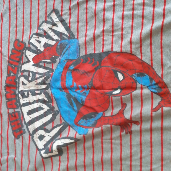 Cute Spider-Man Striped T-Shirt - Picture 2 of 4